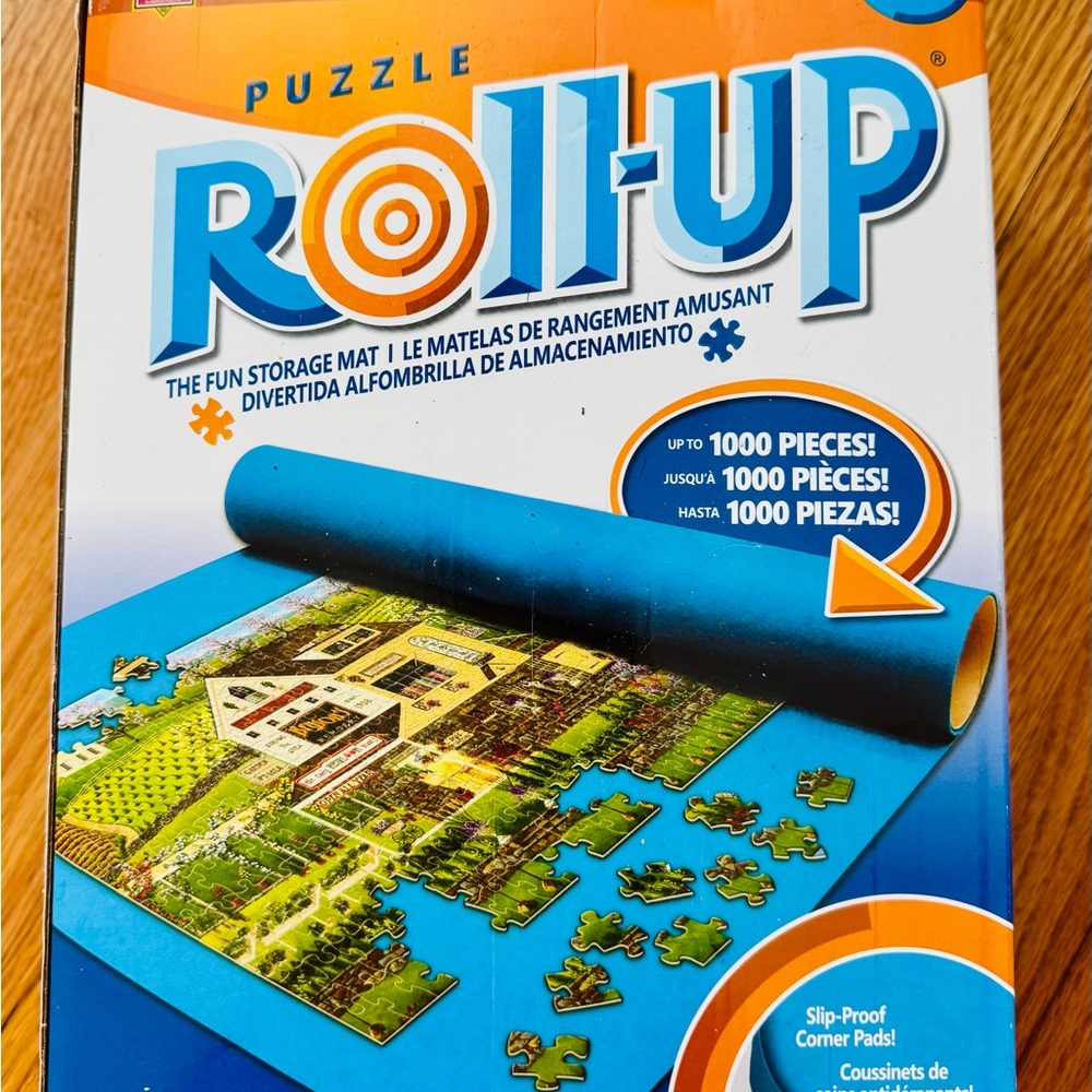 Puzzle Roll-Up Mat - Vibrant Blue Brand New